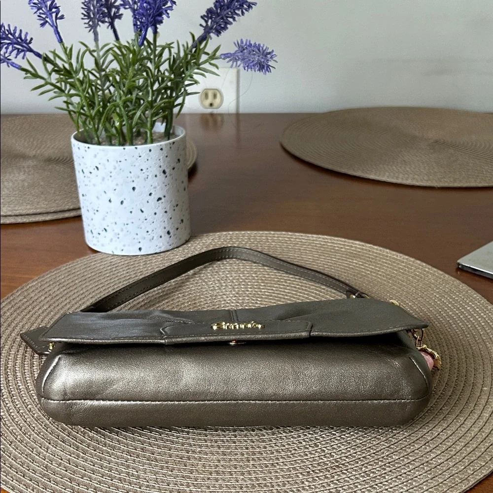 Coach Vintage Metallic Taupe Shoulder Bag - Picture 6 of 9